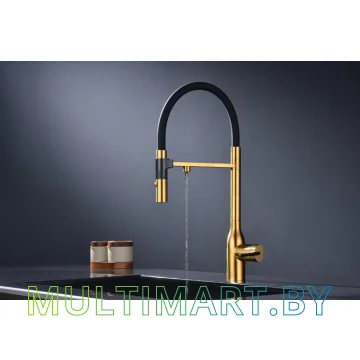 Смеситель Paulmark Magneto One Ma213188-BG (брашированное золото) картинка 5